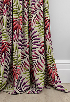 Manila, Cranberry - Made to Measure Curtains